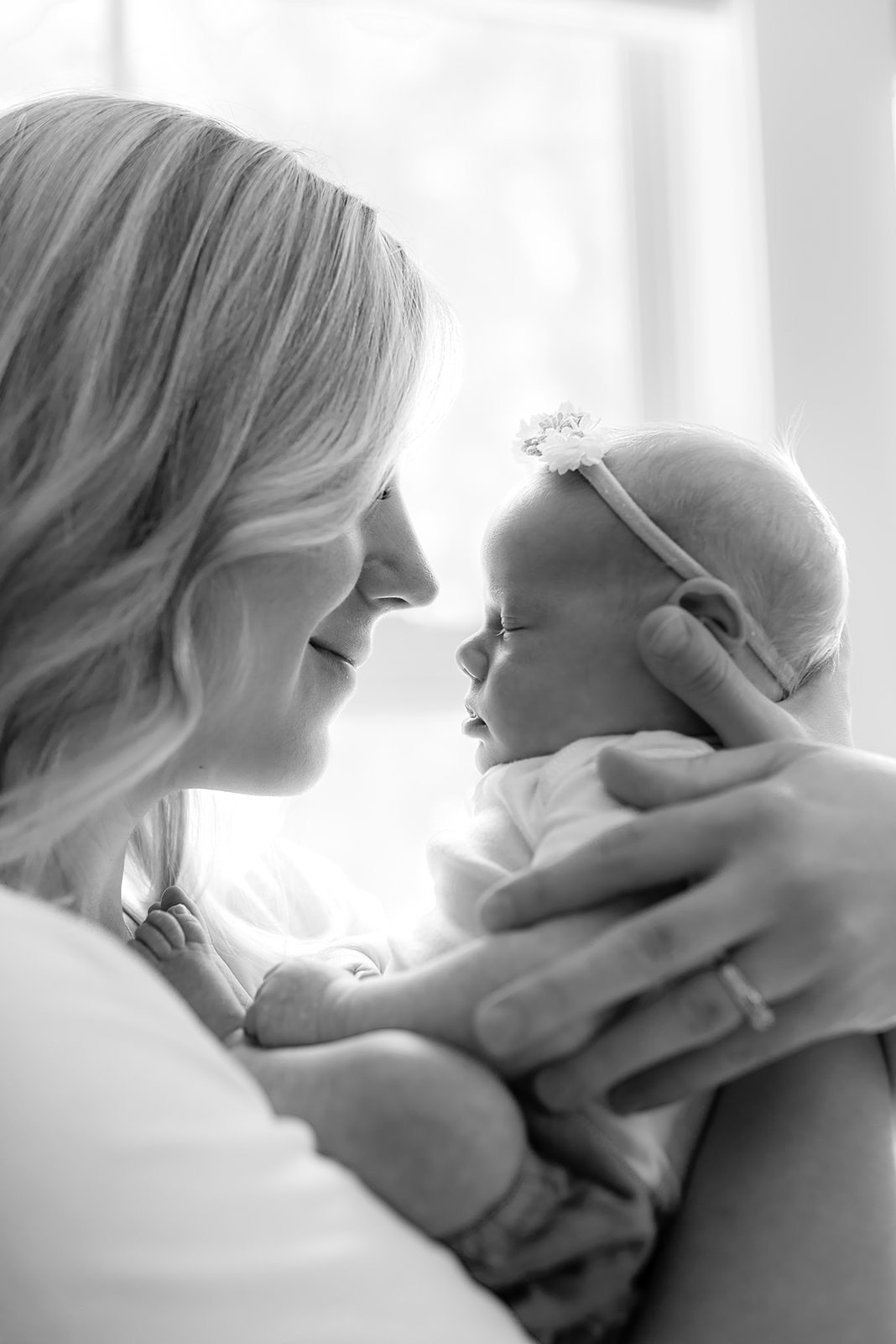 grand rapids newborn mother baby black white